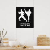 Benutzerdefinierter Text und Farbe für Kampfsporta Poster (Küche)