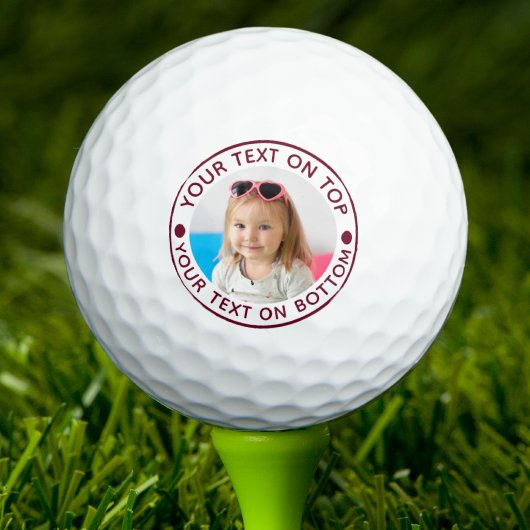 Benutzerdefinierter Text und Farbe für personalisi Golfball