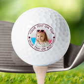 Benutzerdefinierter Text und Farbe für personalisi Golfball