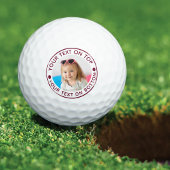 Benutzerdefinierter Text und Farbe für personalisi Golfball