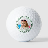 Benutzerdefinierter Text und Farbe für personalisi Golfball (Vorderseite)