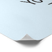 Benutzerdefinierter Text und Farbe Katzenposter Poster (Ecke)
