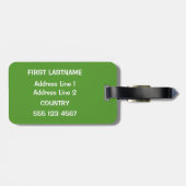 Benutzerdefinierter Text und Farbe Panda Gepäckanh Gepäckanhänger (Rückseite horizontal)