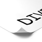 Benutzerdefinierter Text und Farbe Rainbow Peace P Poster (Ecke)