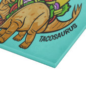 Benutzerdefinierter Text und Farbe Tacosaurus-Schn Schneidebrett (Ecke)