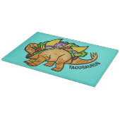 Benutzerdefinierter Text und Farbe Tacosaurus-Schn Schneidebrett (Ecke)
