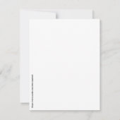 Benutzerdefinierter Text und Farben. Frei von Gewe Karte (Rückseite)