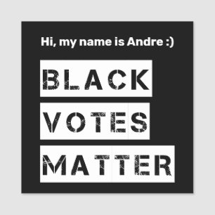 Benutzerdefinierter Text und Farben für Schwarze Namensschild