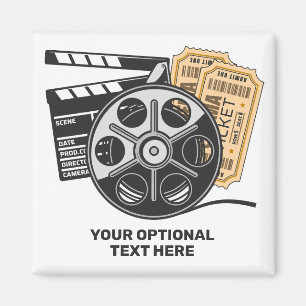 Benutzerdefinierter Text- und Farbfilm Magnet