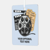 Benutzerdefinierter Text- und Farbfilm Ornament Aus Metall (Vorderseite links)