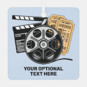 Benutzerdefinierter Text- und Farbfilm Ornament Aus Metall (Rückseite)