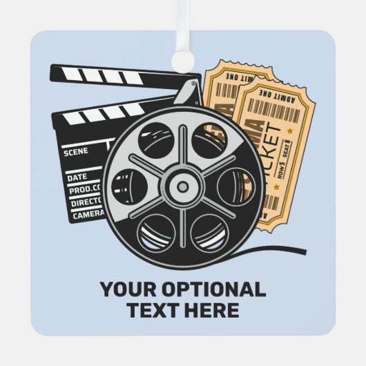 Benutzerdefinierter Text- und Farbfilm Ornament Aus Metall (Vorderseite)