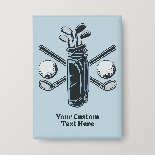 Benutzerdefinierter Text- und FarbGolf Button (Vorderseite)