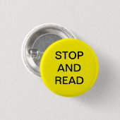 Benutzerdefinierter Text und farbiger Pinback-Butt Button (Vorne & Hinten)