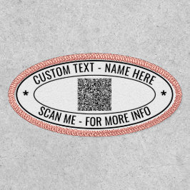 Benutzerdefinierter Text und Farboval für Ihren QR