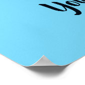 Benutzerdefinierter Text- und FarbTouch Poster (Ecke)