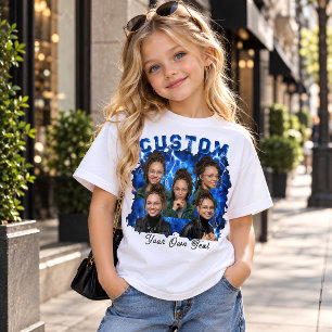 Benutzerdefinierter Text und Foto-Bootleg T-Shirt