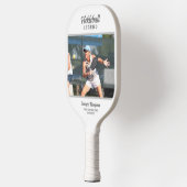Benutzerdefinierter Text und Foto Personalisiert Pickleball Schläger (Links)