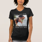 Benutzerdefinierter Text und Foto T-Shirt (Vorderseite)