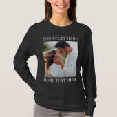 Benutzerdefinierter Text und Foto T-Shirt (Vorderseite)