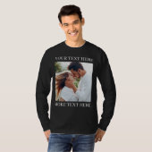 Benutzerdefinierter Text und Foto T-Shirt (Vorne ganz)