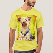 Benutzerdefinierter Text und Foto von Begriffen T-Shirt (Vorderseite)