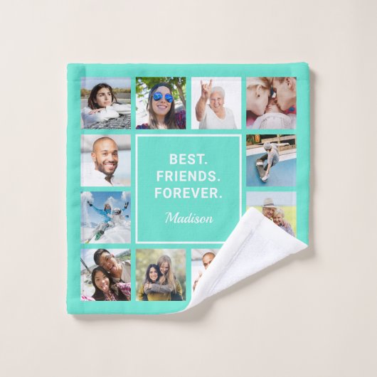 Benutzerdefinierter Text und Ihre Fotos Wash Tuch (Waschlappen)