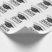 Benutzerdefinierter Text und Jahr-Abschluss Geschenkpapier (Ecke)