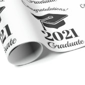 Benutzerdefinierter Text und Jahr-Abschluss Geschenkpapier (Rolleneckpunkt)