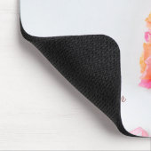 Benutzerdefinierter Text und Name Rosen-Mauspad Mousepad (Ecke)