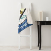 Benutzerdefinierter Text und Name SNOWBOARD Sherpadecke (Beispiel)