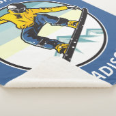 Benutzerdefinierter Text und Name SNOWBOARD Sherpadecke (3/4)