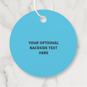 Benutzerdefinierter Text und niedlicher Pinguin fü Geschenkanhänger (Rückseite)