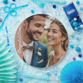 benutzerdefinierter Text und personalisiertes Foto Pappteller (Party)