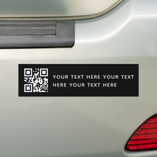 Benutzerdefinierter Text und QR-Code für Unternehm Autoaufkleber (Auf Auto)