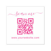 Benutzerdefinierter Text und QR-Code Permastempel (Design)