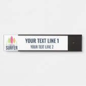 Benutzerdefinierter Text- und Standortabfrage Türschild (Vorderseite )