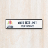 Benutzerdefinierter Text- und Standortabfrage Türschild (Vorderseite )