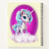 Benutzerdefinierter Text Unicorn-Notebook Notizblock (Rückseite)