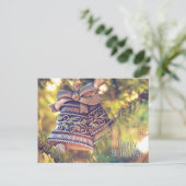 Benutzerdefinierter Text Urlaub / Weihnachtspostka Postkarte (Stehend Vorderseite)