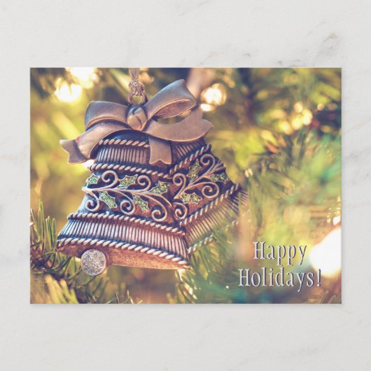 Benutzerdefinierter Text Urlaub / Weihnachtspostka Postkarte (Vorderseite)