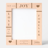 Benutzerdefinierter Text Vert 8x10 für Hochzeiten  Geätzte Rahmen (Vorderseite)