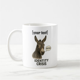 Benutzerdefinierter Text verwirrt Donkey Kaffeetasse