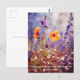 Benutzerdefinierter Text Verzauberungswiese im Her Postkarte