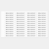 Benutzerdefinierter Text Vier verschiedene Optione Etiketten (Blatt)