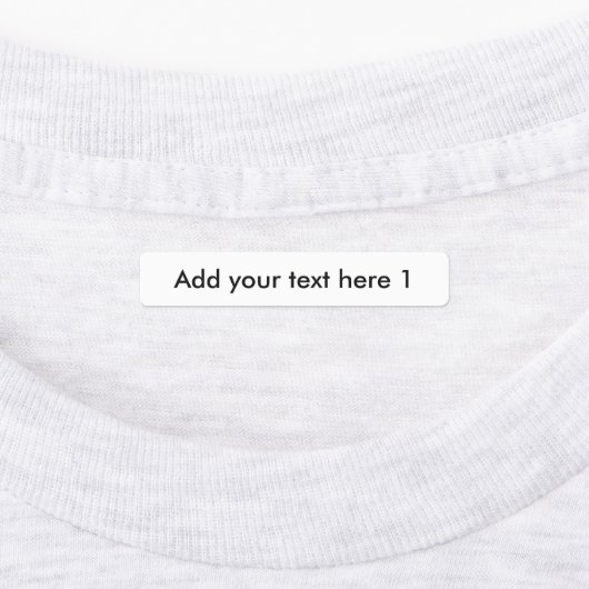 Benutzerdefinierter Text Vier verschiedene Optione Etiketten (Befestigt)