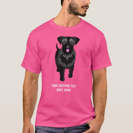 Benutzerdefinierter Text von Black Schnauzer T-Shirt