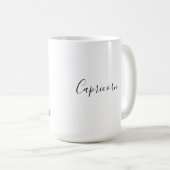 Benutzerdefinierter Text von Capricorn-Frauen Kaffeetasse (VorderseiteRechts)