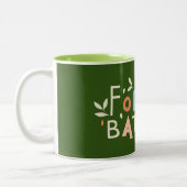 Benutzerdefinierter Text von Forest Bather Zweifarbige Tasse (Links)