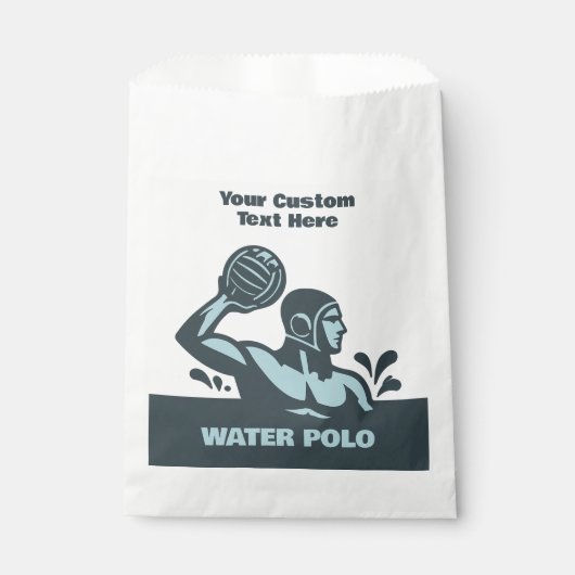 Benutzerdefinierter Text Wasserball Geschenktütchen (Vorderseite)
